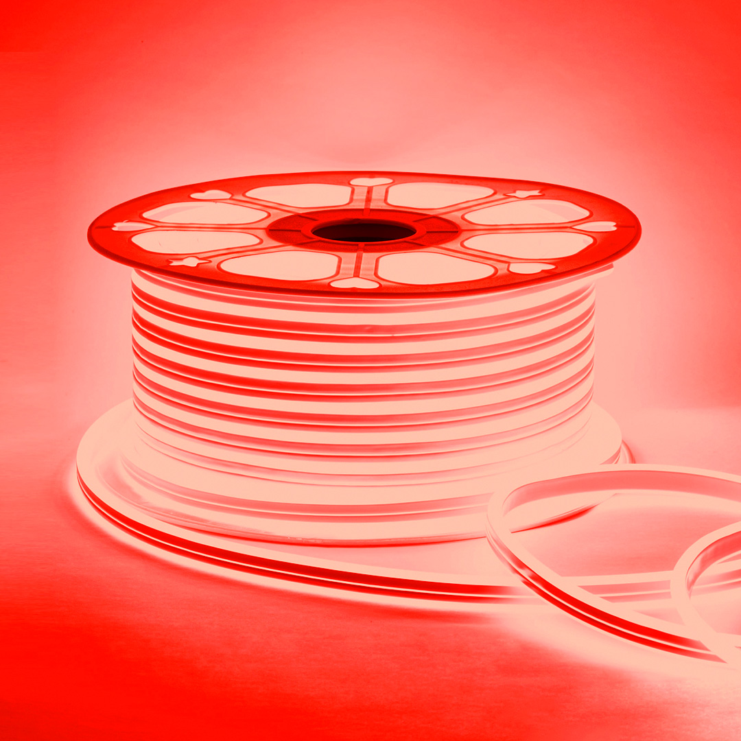 Светодиодный двусторонний неон Apeyron Стандарт 220В 2835 6Вт/м красный 50м IP65 17-25