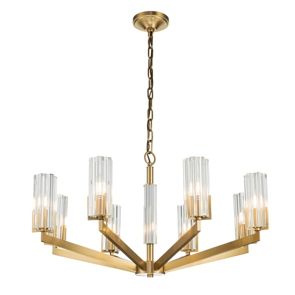 Подвесная люстра Belfast Malone 6035-8 BR CL Подвесная люстра Belfast Malone 6035-8 BR CL