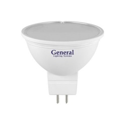 Лампа LED GU5,3(MR16), 5W, 220V, теплый 3000К, 380Lm