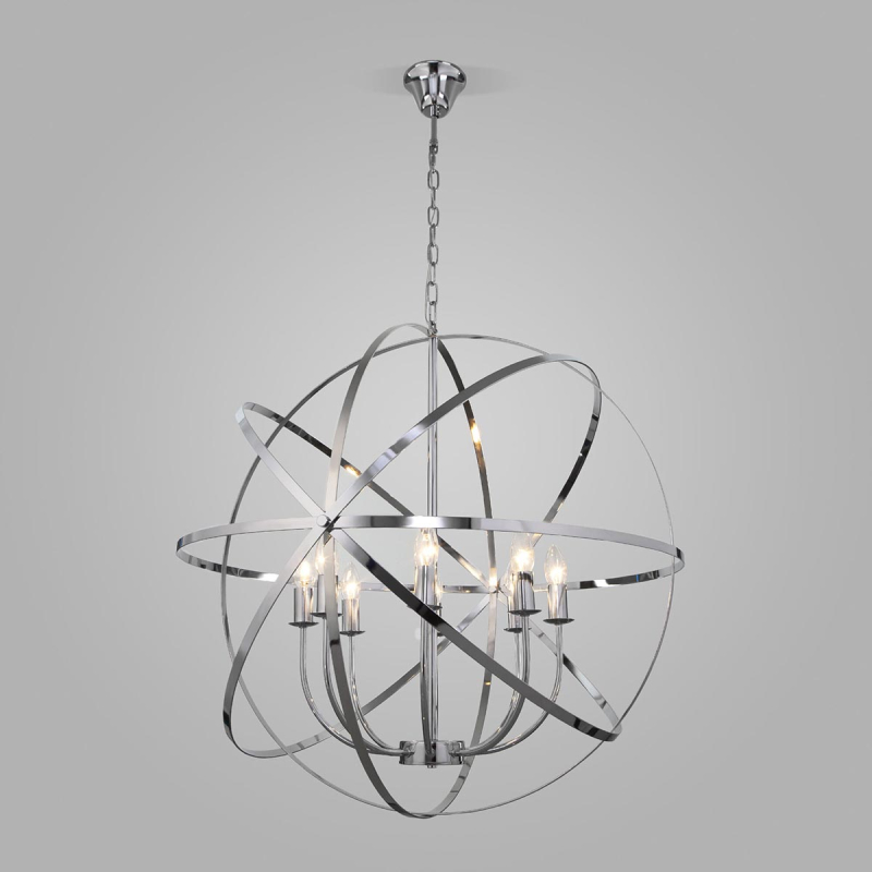 Подвесная люстра Eurosvet Santi 60139/8 хром Подвесная люстра Eurosvet Santi 60139/8 хром