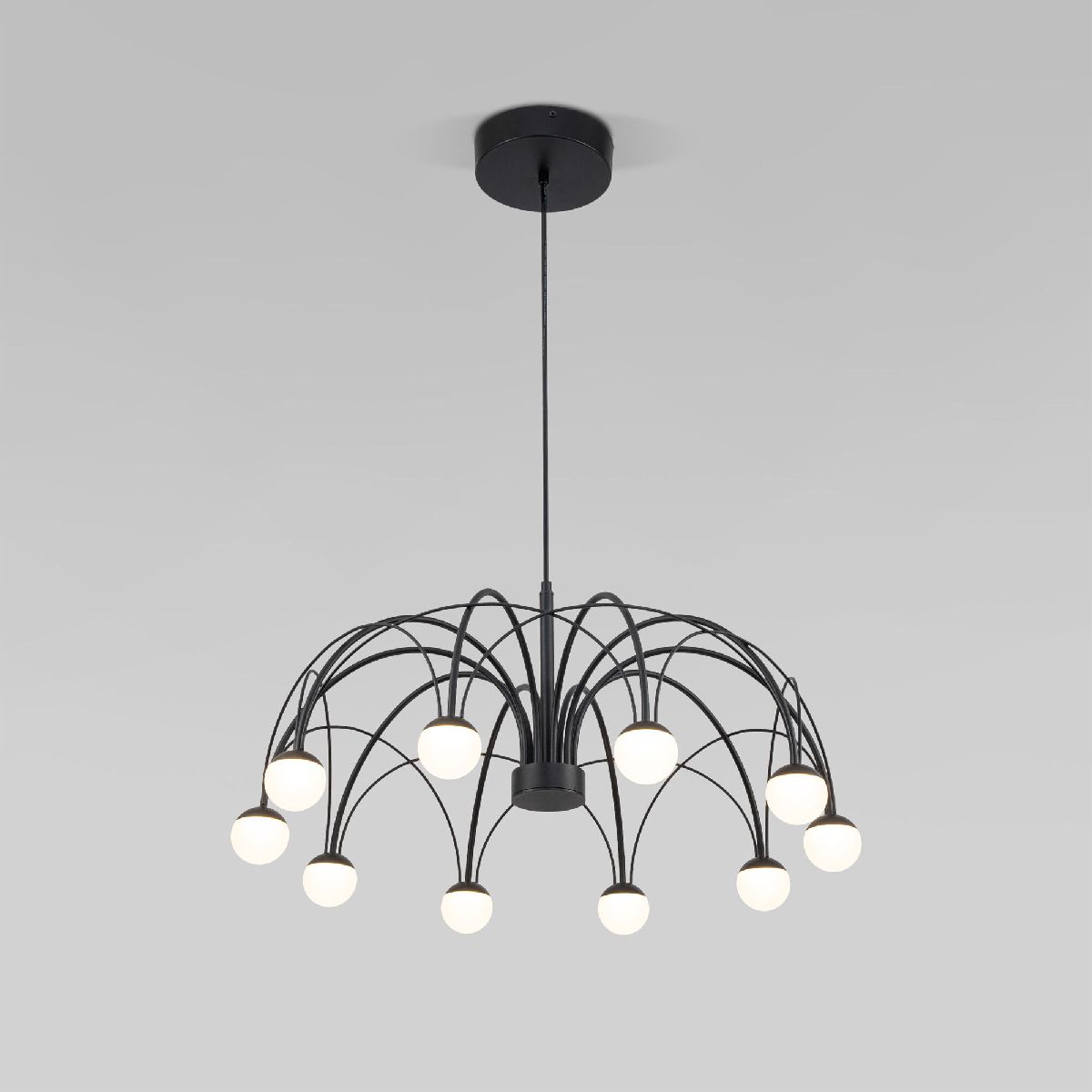 Подвесная люстра Eurosvet Ragno 90034/10 LED черный a069301 Подвесная люстра Eurosvet Ragno 90034/10 LED черный a069301