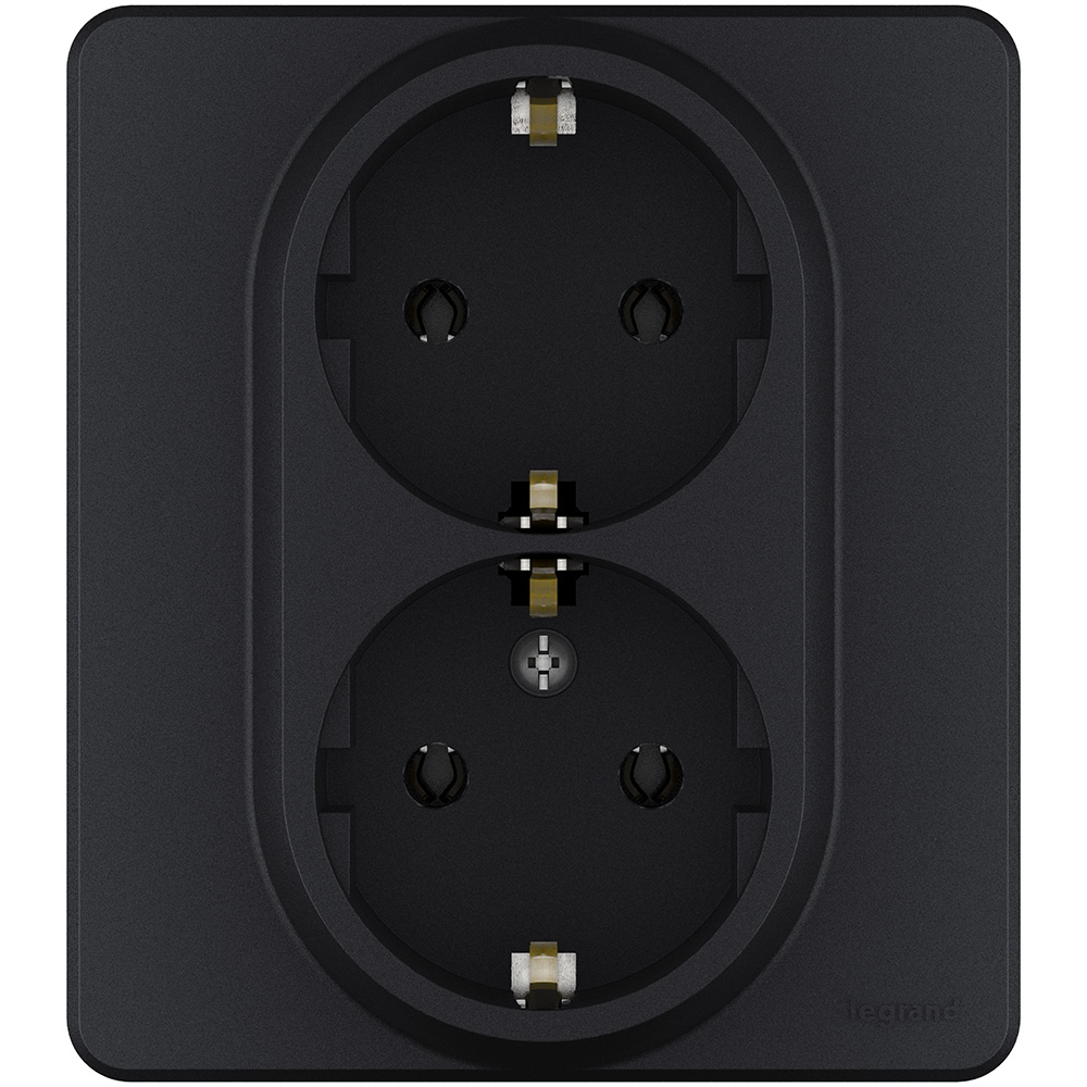 Розетка двойная с/з Legrand Inspiria 673753