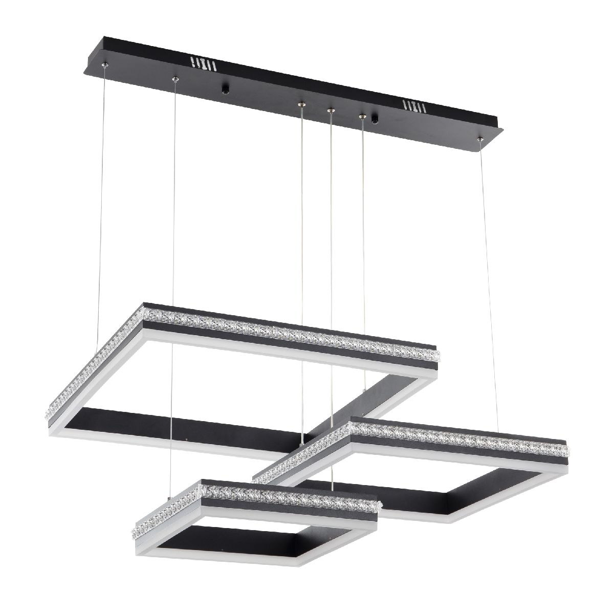 Подвесная люстра LED4U 8596-500-400-300 BK Подвесная люстра LED4U 8596-500-400-300 BK