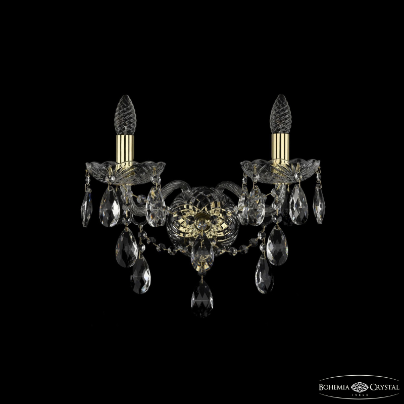 Бра Bohemia Ivele Crystal 1415B/2/165/XL G Бра Bohemia Ivele Crystal 1415B/2/165/XL G