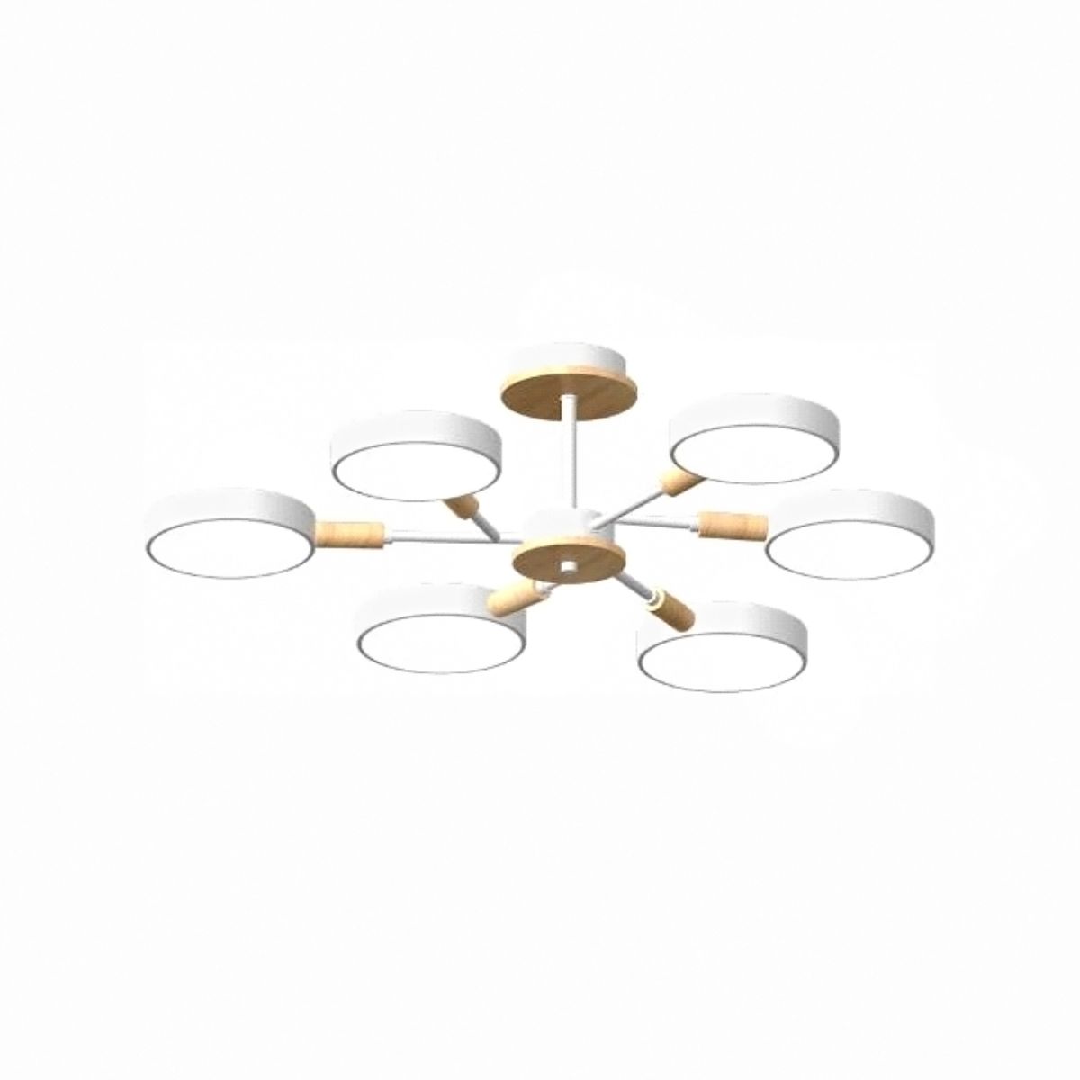 Люстра на штанге LED4U L3218-740 WH Люстра на штанге LED4U L3218-740 WH