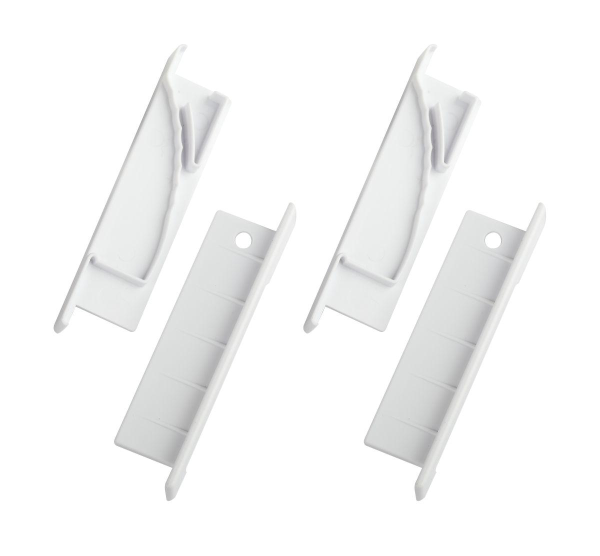 Набор заглушек Эра 6814-3 для профиля 6814 2шт глухие 2шт с отверстием