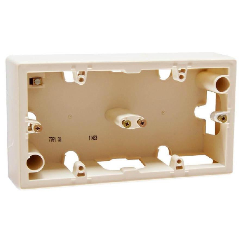 Коробка накладного монтажа 2-постовая Legrand Galea Valena слоновая кость 776132
