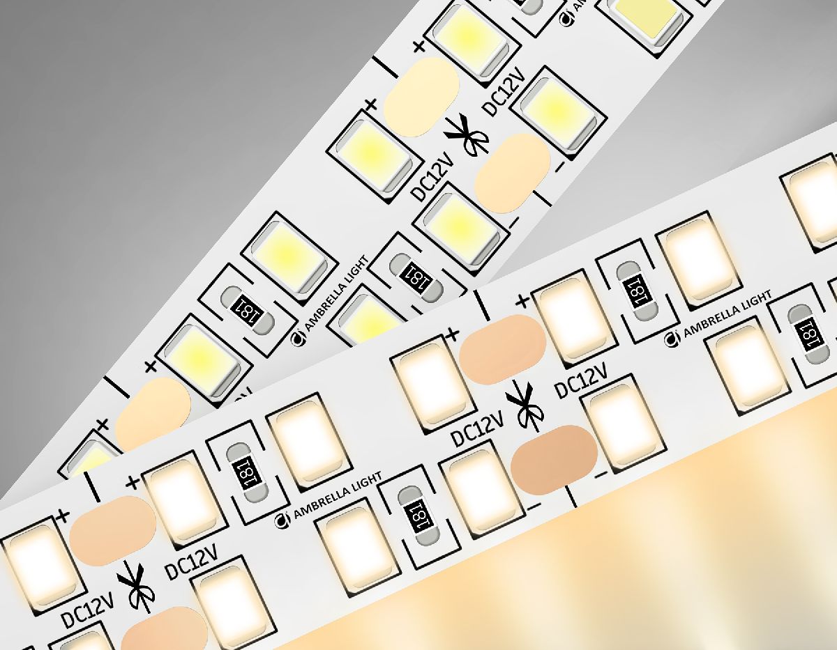 Светодиодная лента двухрядная Ambrella Light LED Strip 12В 2835 19,2Вт/м 3000K 5м IP20 GS1601 Светодиодная лента двухрядная Ambrella Light LED Strip 12В 2835 19,2Вт/м 3000K 5м IP20 GS1601