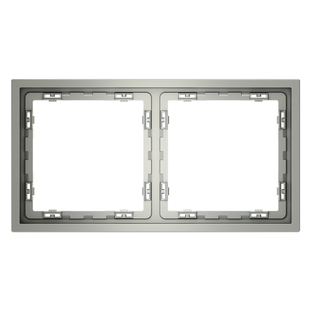 Рамка на 2 поста Voltum S70 VLS100205 (сталь)