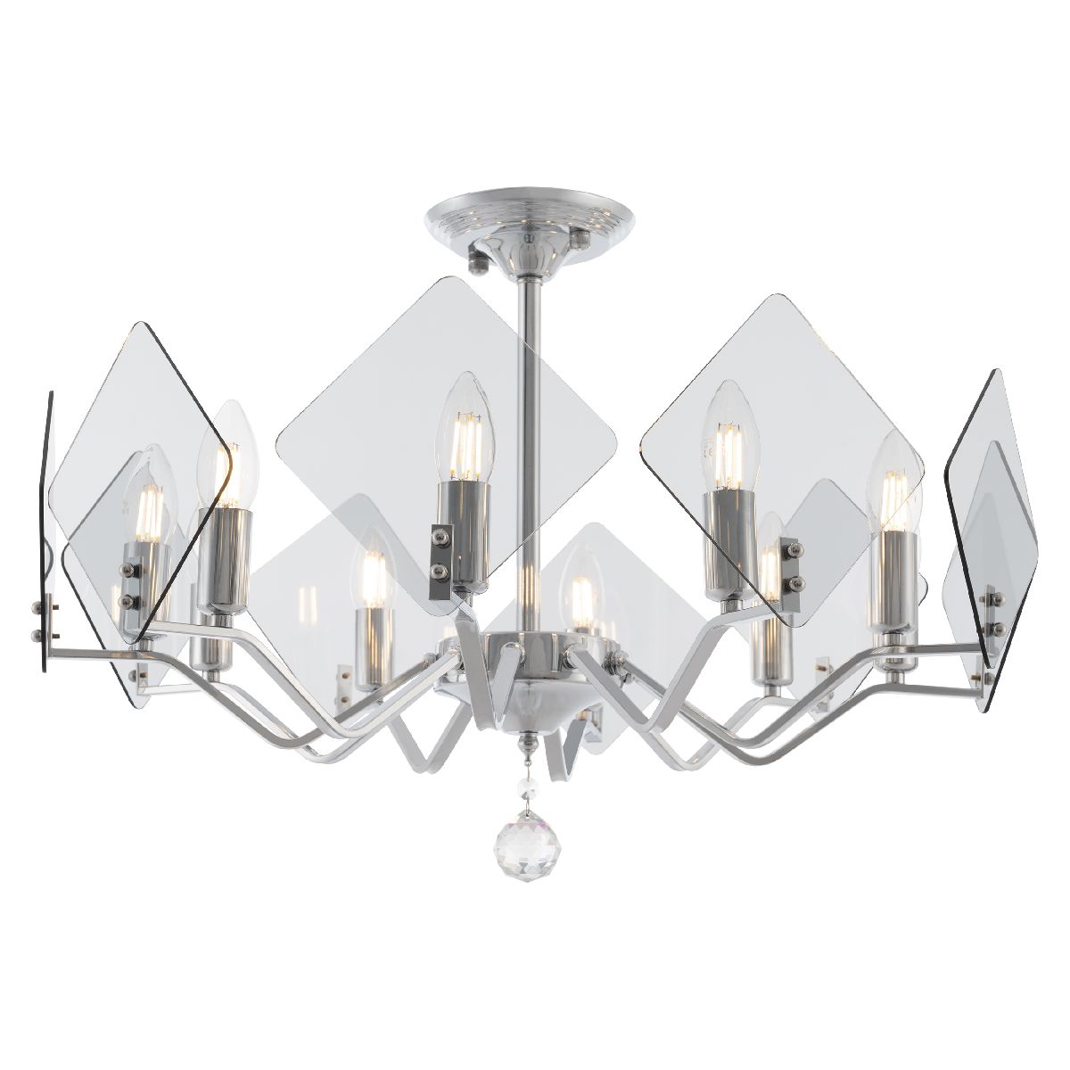 Люстра на штанге Arte Milano Sorrento 375309/10/600 CR Люстра на штанге Arte Milano Sorrento 375309/10/600 CR