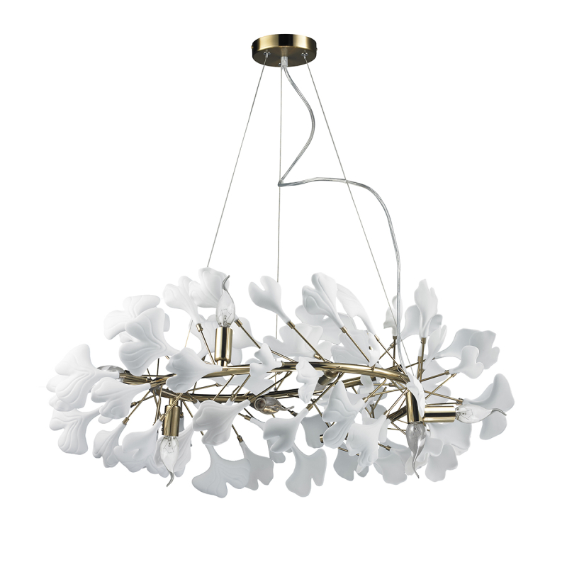 Подвесная люстра Delight Collection 10881P/R800 gold/white Подвесная люстра Delight Collection 10881P/R800 gold/white