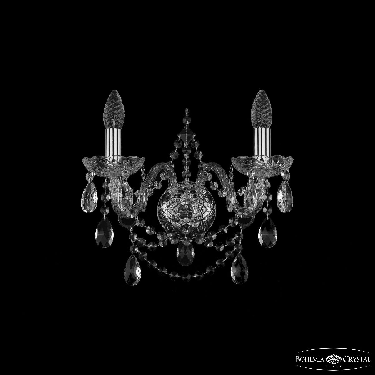 Бра Bohemia Ivele Crystal 1411B/2/160 Ni Бра Bohemia Ivele Crystal 1411B/2/160 Ni