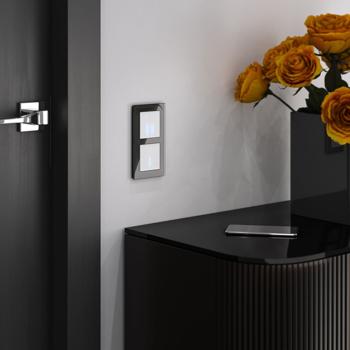 Сенсорный выключатель двухклавишный с подсветкой Werkel 4690389179556 W4520001