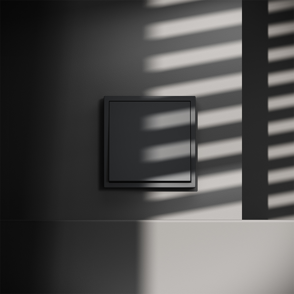 Выключатель одноклавишный Voltum S70 VLS010107 (графит)