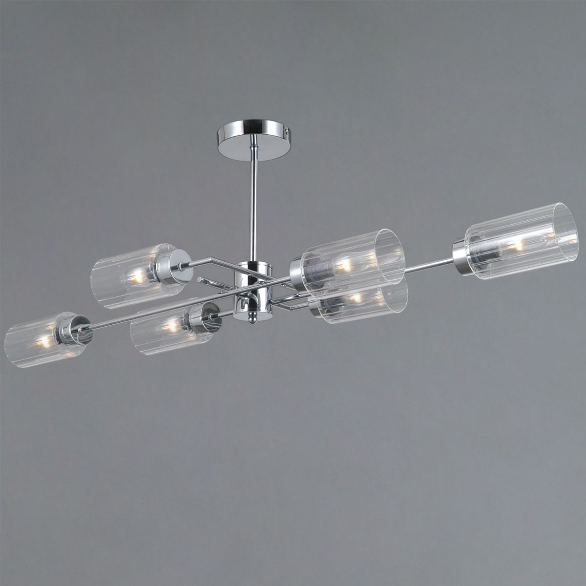 Люстра на штанге Illumico IL0734-6ASQ-25 CR NAPLES Люстра на штанге Illumico IL0734-6ASQ-25 CR NAPLES