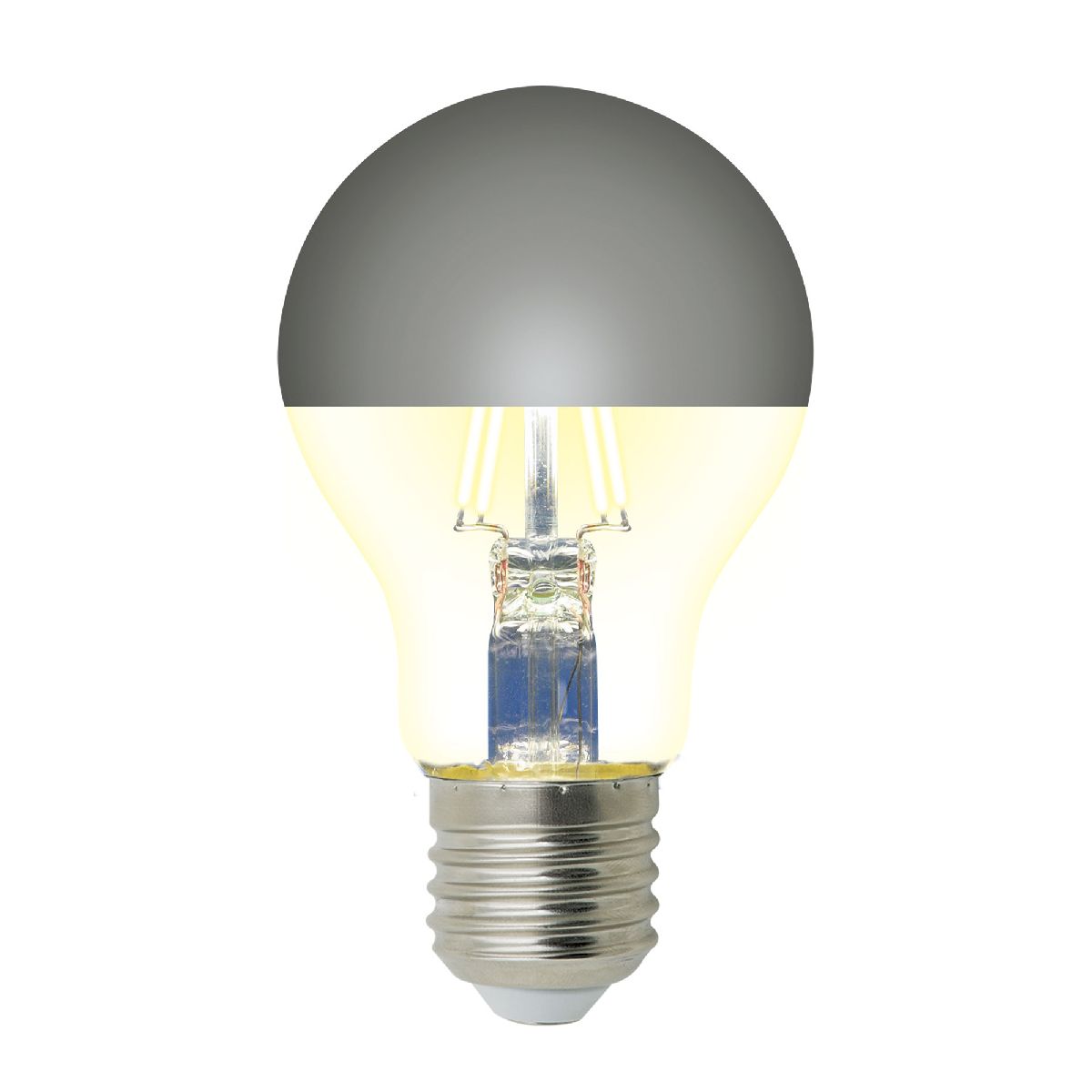 Лампа светодиодная Uniel Sky LED-A60-4W/3000K/E27/CL MIRROR/CHROME PLS02WH UL-00011795 Лампа светодиодная Uniel Sky LED-A60-4W/3000K/E27/CL MIRROR/CHROME PLS02WH UL-00011795