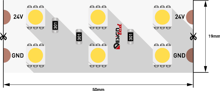 Светодиодная лента DesignLed DSG5120-24-NW-33 001133 Светодиодная лента DesignLed DSG5120-24-NW-33 001133