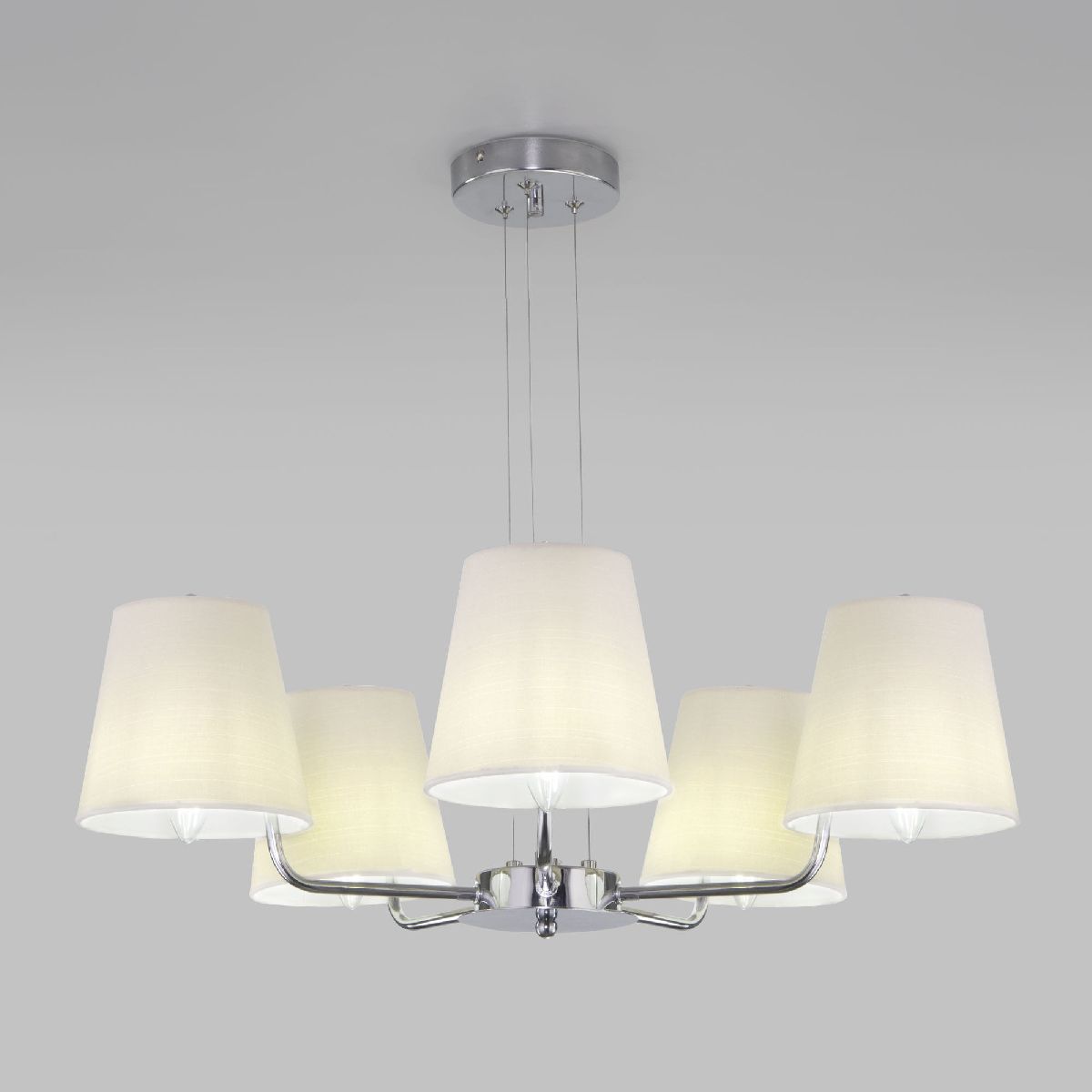 Подвесная люстра Eurosvet Amaretto 60155/5 хром a065002 Подвесная люстра Eurosvet Amaretto 60155/5 хром a065002