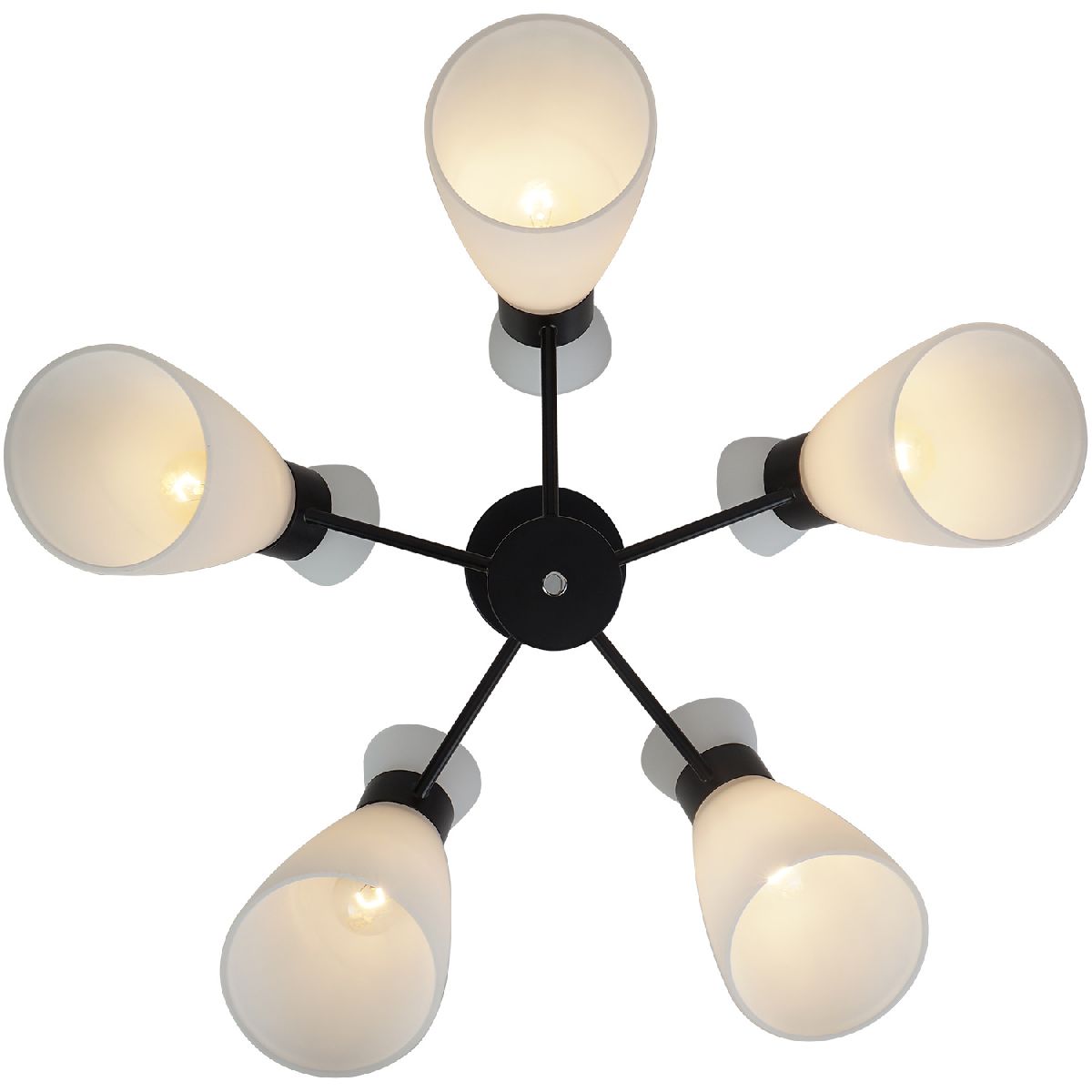 Потолочная люстра Reluce 01416-0.3-05 BK+CR