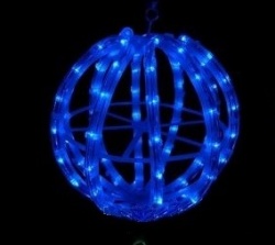 Фигура LED 3D  "Шар из дюралайта", Диаметр 30см, Синий IP44 F