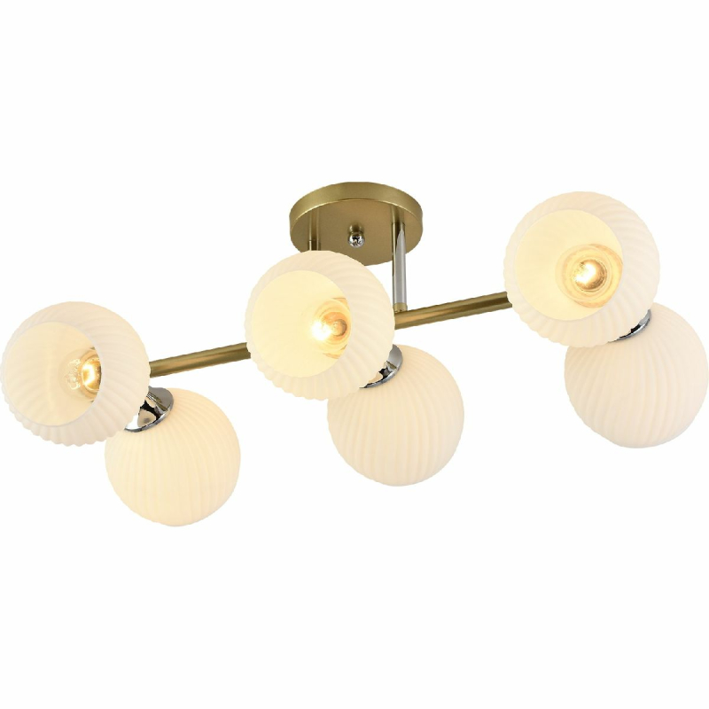 Потолочная люстра Reluce 01375-0.3-06 GOLD+CR Потолочная люстра Reluce 01375-0.3-06 GOLD+CR