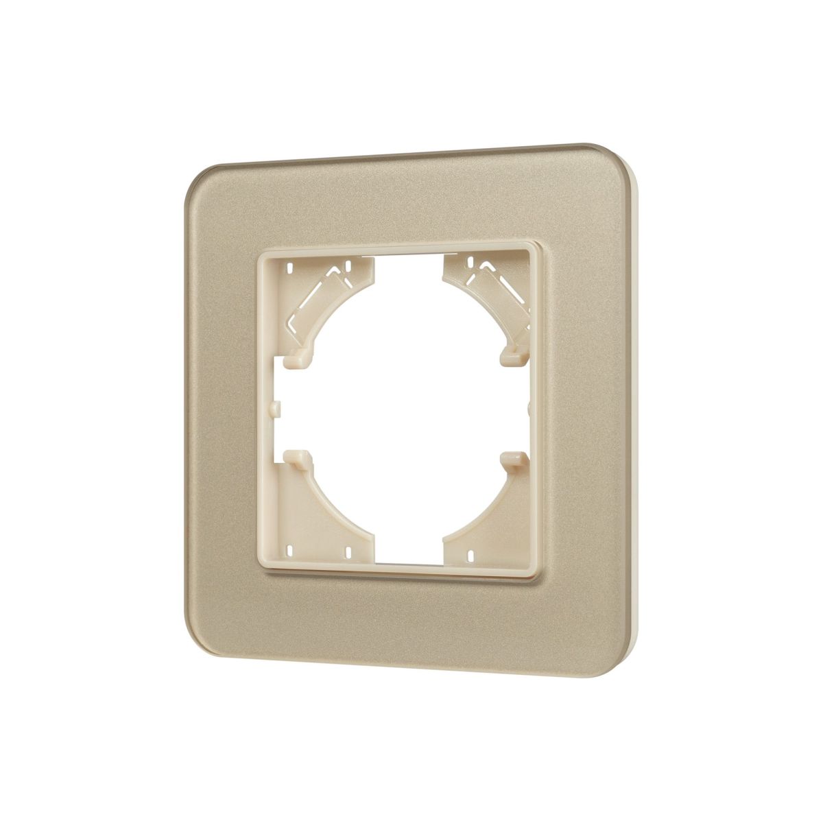 Рамка стеклянная на 1 пост Arlight FRM-OMALI-GS-1-GD 049667