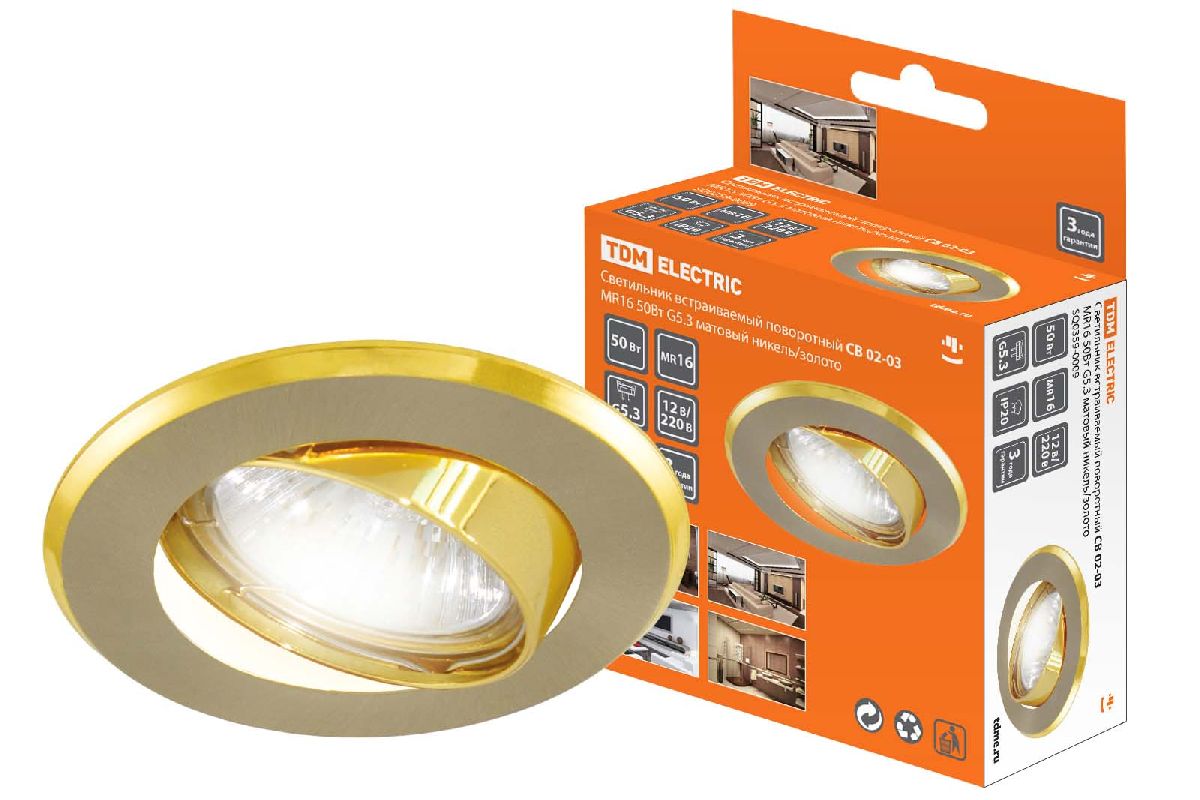 Встраиваемый светильник TDM Electric СВ 02-03 SQ0359-0009 Встраиваемый светильник TDM Electric СВ 02-03 SQ0359-0009