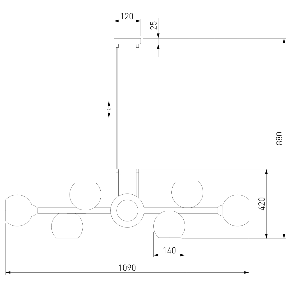 Подвесная люстра Eurosvet 70113/8 дымчатый Smart Подвесная люстра Eurosvet 70113/8 дымчатый Smart