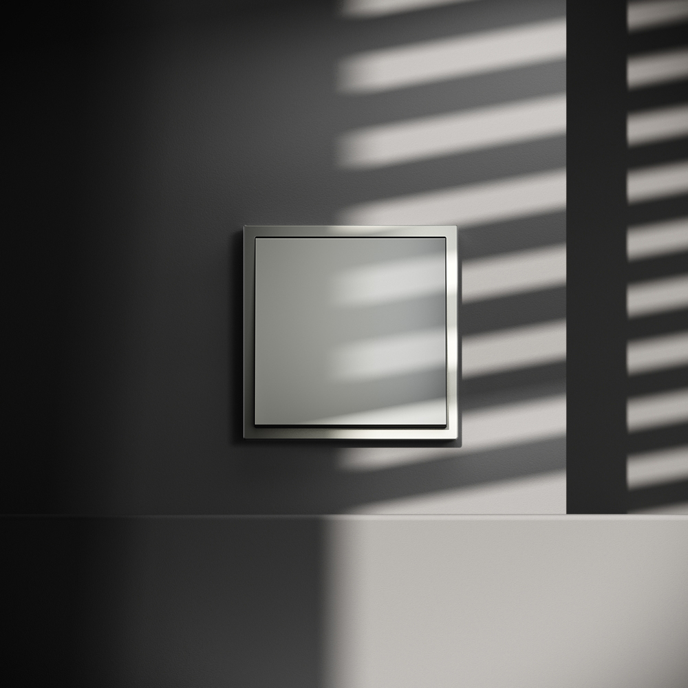 Выключатель одноклавишный Voltum S70 VLS010105 (сталь)