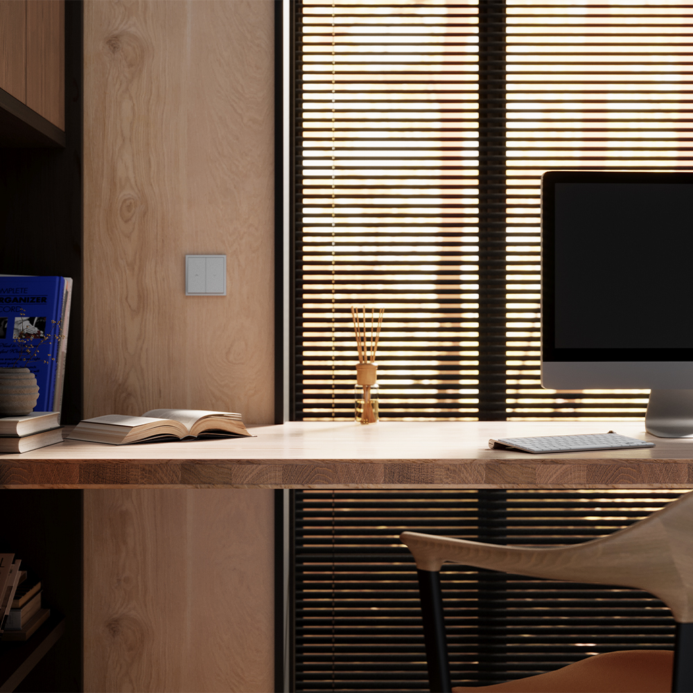 Клавиши для выключателя жалюзи Voltum S70 (серый) VLS002516