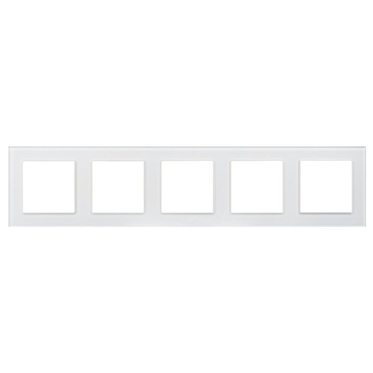 Рамка на 5 постов Arlight FRM-GLARE-GS-5-WH 043805