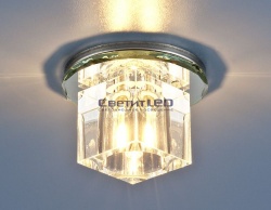 Светильник точечный (спот), G4, прозрачный, стекло, 8163 G4 СH/CL