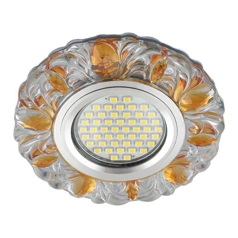 Встраиваемый светильник Fametto Luciole Dls-L136 Gu5.3 Glassy/Gold Встраиваемый светильник Fametto Luciole Dls-L136 Gu5.3 Glassy/Gold
