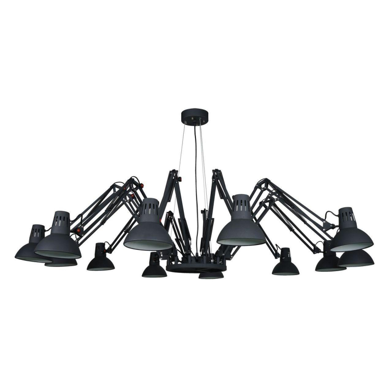 Подвесная люстра Arte Lamp Ragno A2043SP-12BK Подвесная люстра Arte Lamp Ragno A2043SP-12BK