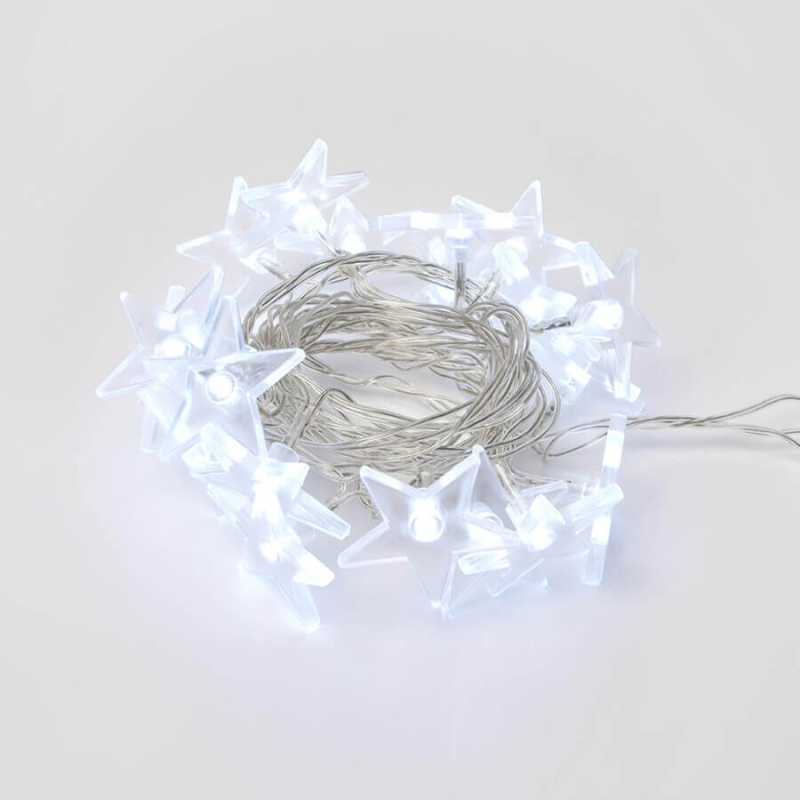 Светодиодная гирлянда Uniel (07920) звездочки 220V белый ULD-S0280-020/DTA White IP20 STARS