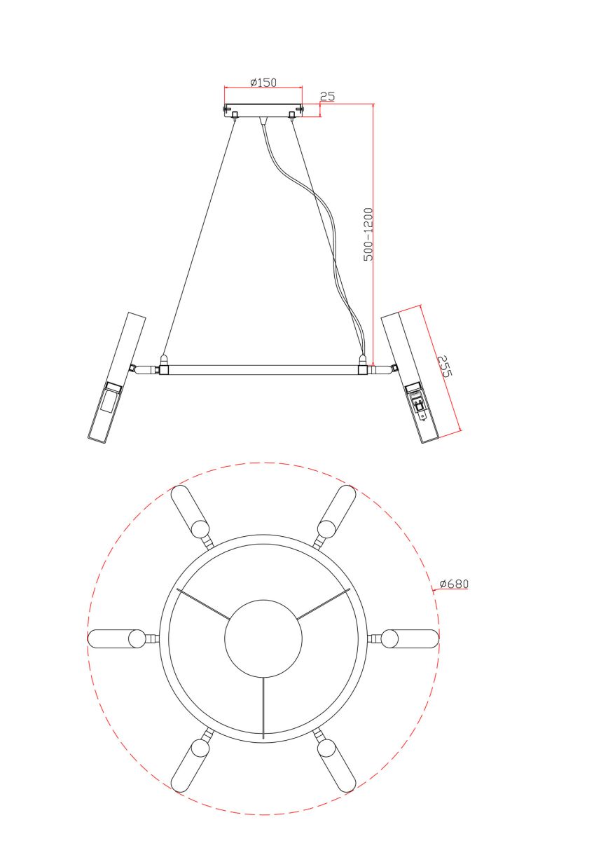 Подвесная люстра Freya Match FR6109PL-06CH