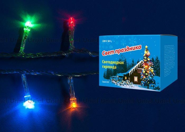 Светодиодная гирлянда Uniel Кубики (07916) разноцветный ULD-S0280-020/DTA Multi IP20