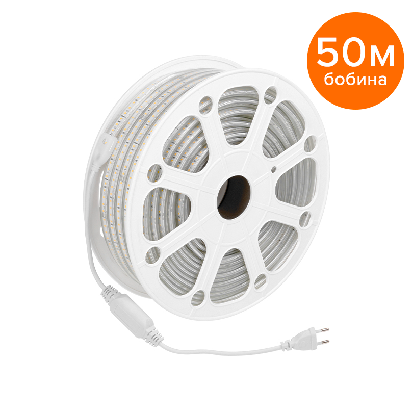 Светодиодная герметичная лента Wolta WLS-220V-2835-10W/4000/S120 Светодиодная герметичная лента Wolta WLS-220V-2835-10W/4000/S120