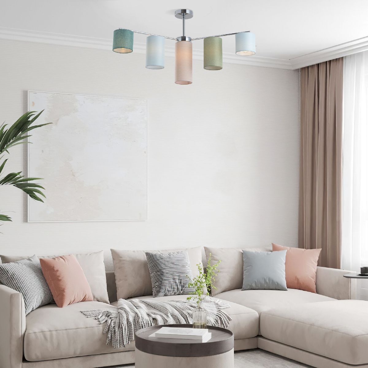 Люстра на штанге Eurosvet Pastel 60151/7 хром a064984