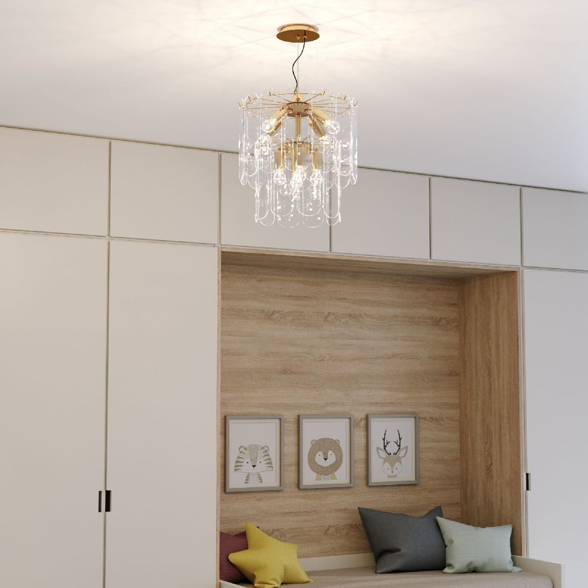 Подвесная люстра Eurosvet Claire 60170/8 золото Smart a069011 Подвесная люстра Eurosvet Claire 60170/8 золото Smart a069011