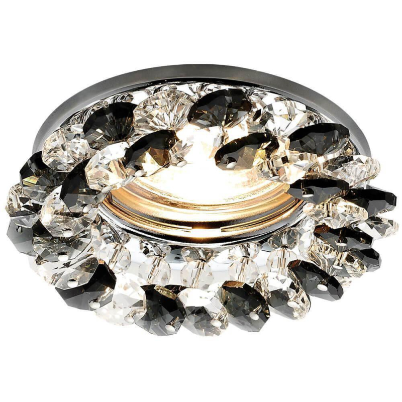 Встраиваемый светильник Ambrella Light Crystal K206 BK/CH Встраиваемый светильник Ambrella Light Crystal K206 BK/CH