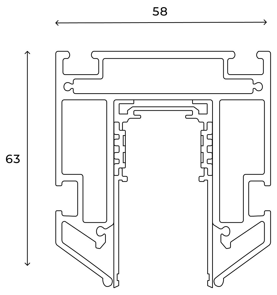 Шинопровод магнитный Hesby Lighting ElDeko HSBL_0072 Шинопровод магнитный Hesby Lighting ElDeko HSBL_0072