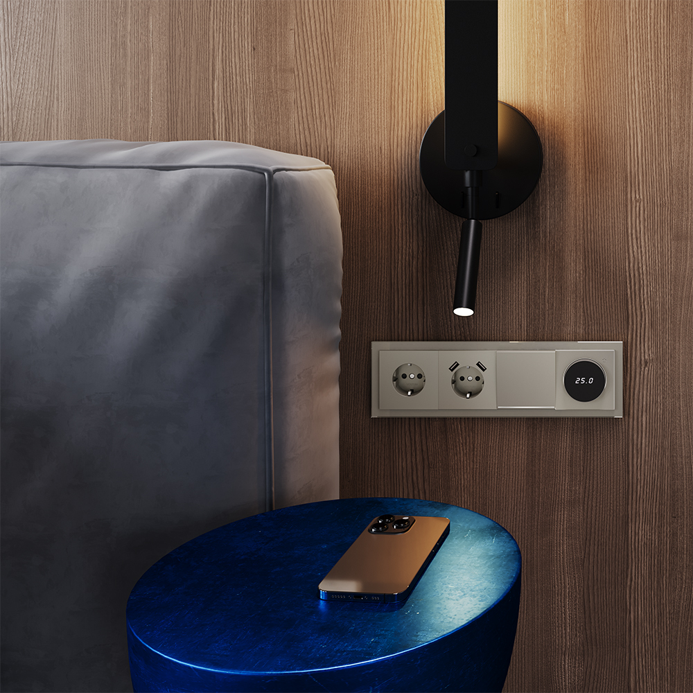 Рамка на 4 поста Voltum S70 VLS110404 (шелк, стекло)