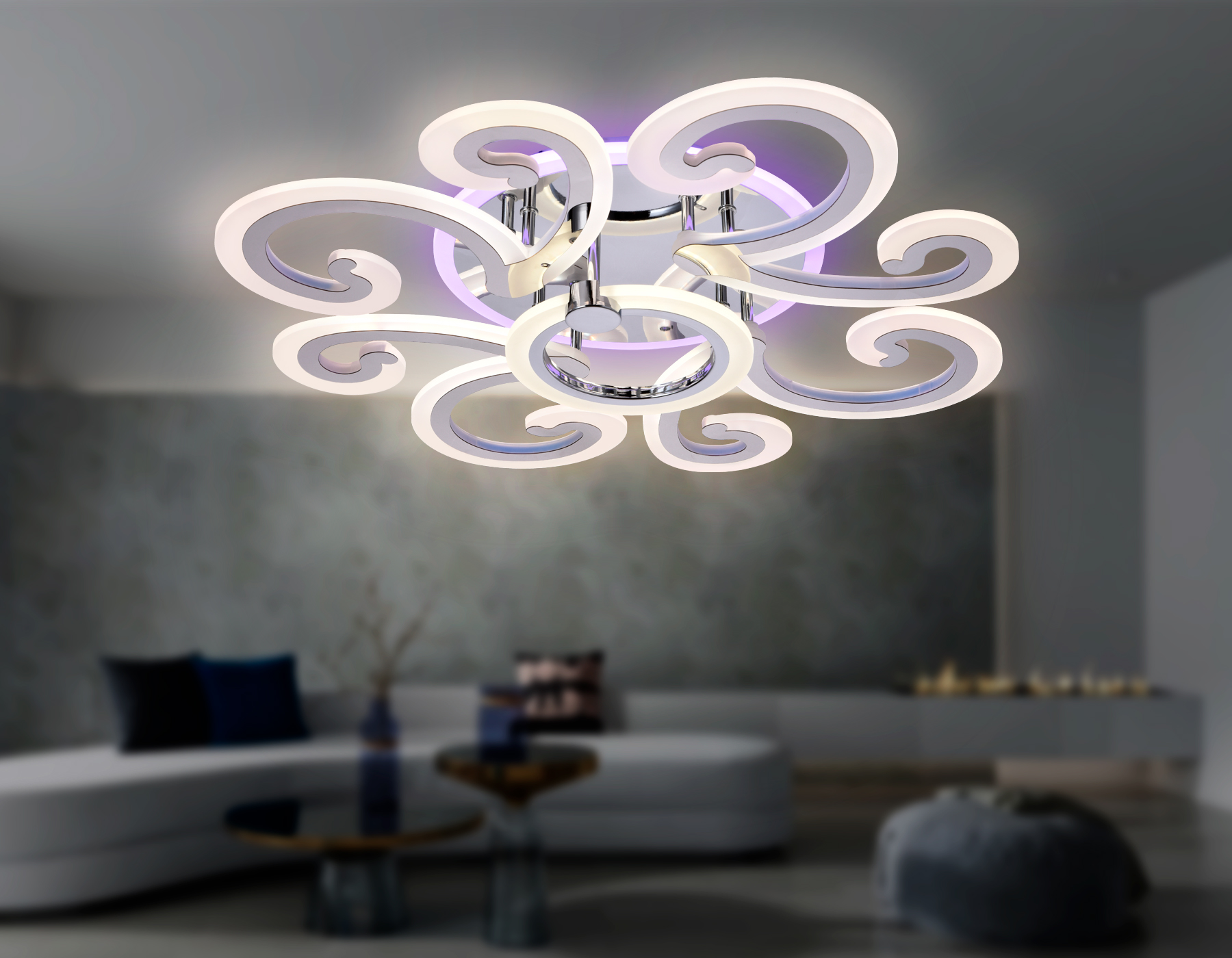 Потолочная люстра с пультом Ambrella Light Acrylica Original FA5146