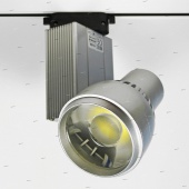 Светодиодный светильник трековый, 2-х проводной, 220V, 25W, 4200K, серебро, HL820LSIL