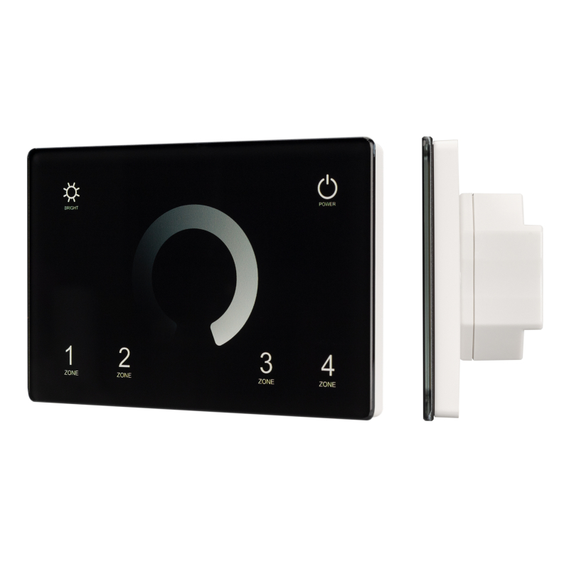 Панель Arlight Sens Smart-P79-Dim Black (230V, 4 зоны, 2.4G) 028399 Панель Arlight Sens Smart-P79-Dim Black (230V, 4 зоны, 2.4G) 028399