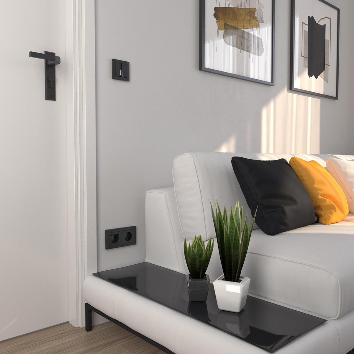 Розетка Werkel Hammer черный 4690389162596 Розетка Werkel Hammer черный 4690389162596