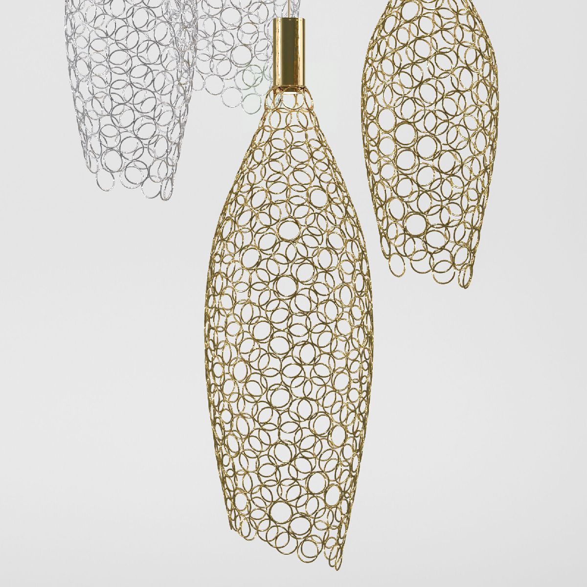 Каскадная люстра Eurosvet Ruche 90352/6 золото/хром a069061