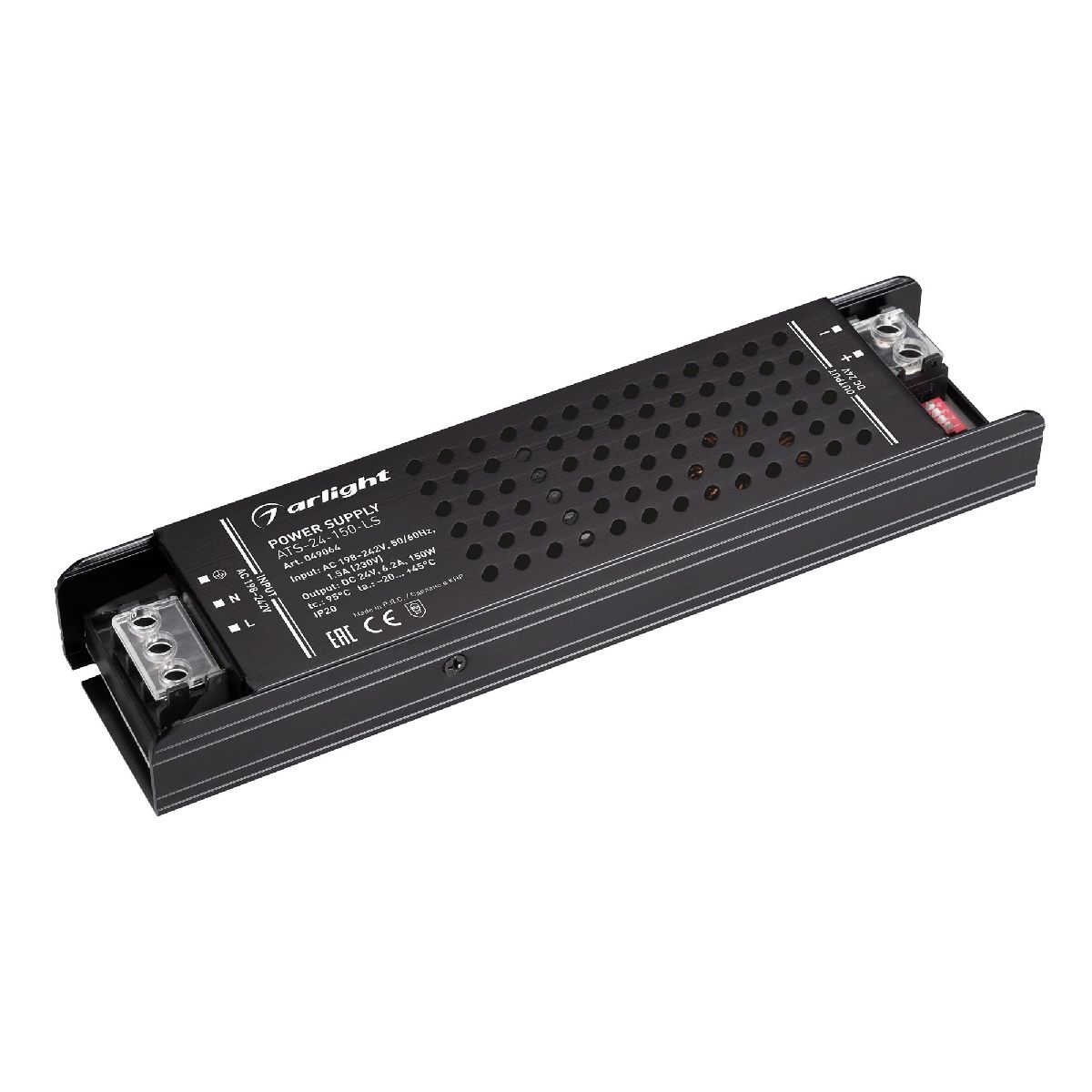 Блок питания Arlight ATS-24-150-LS (24V, 6.2A, 150W) 049064 Блок питания Arlight ATS-24-150-LS (24V, 6.2A, 150W) 049064