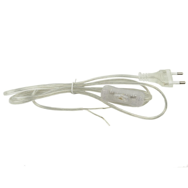 Шнур сетевой с вилкой и выключателем (UL-00004433) Uniel UCX-C11/02A-170 Clear